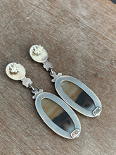 Load image into Gallery viewer, Montana agate and serpentine earrings
