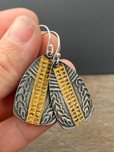 Keum Boo Ladder Pattern Earrings