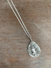 Load image into Gallery viewer, Silver owl charm
