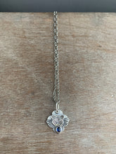 Load image into Gallery viewer, Butterfly and kyanite charm
