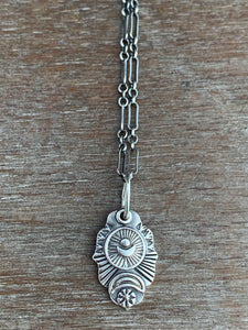 Moon charm necklace