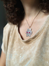 Load image into Gallery viewer, Candy Cane Snowflake Pendant #2
