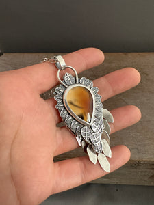 back of owl pendant by proxartist 