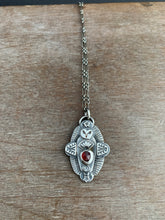 Load image into Gallery viewer, Owl pendant #3 - Garnet
