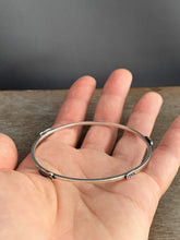 Load image into Gallery viewer, Sterling silver fish bangle
