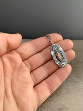 Load image into Gallery viewer, Sterling silver bronze eye pendant
