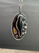 Load image into Gallery viewer, Basenite Crow Necklace pair
