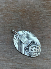 Load image into Gallery viewer, Sterling Silver Feather Large Charm.
