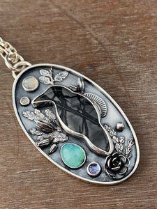 Dark Forest Raven Necklace #2
