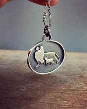 Load image into Gallery viewer, Lion and the lamb pendant
