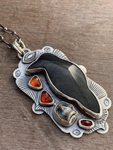 Load image into Gallery viewer, “Quoth the raven never more” pendant
