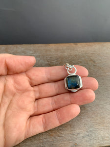 Labradorite double sided pendant