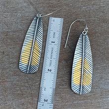 Load image into Gallery viewer, Keum Boo Feather Earrings

