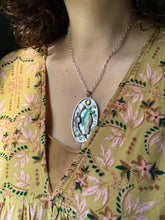 Load image into Gallery viewer, Aurora borealis raven necklace
