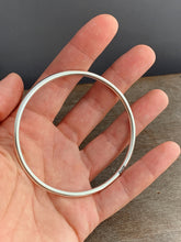 Load image into Gallery viewer, Sterling silver plain 8ga bangle

