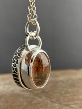 Load image into Gallery viewer, Lodolite quartz double sided pendant
