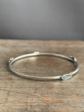 Load image into Gallery viewer, Sterling silver fish bangle
