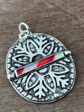Load image into Gallery viewer, Candy Cane Snowflake Pendant #5
