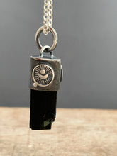 Load image into Gallery viewer, Black Ice Tourmaline Crystal necklace
