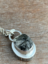 Load image into Gallery viewer, Tourmilated quartz double sided pendant
