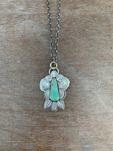 Load image into Gallery viewer, Gem silica winged pendant

