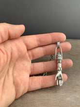 Load image into Gallery viewer, Hand pendant with eye on the palm
