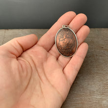 Load image into Gallery viewer, Etched Copper Pendant - Large Size
