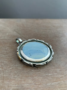 Leland blue fish parable pendant