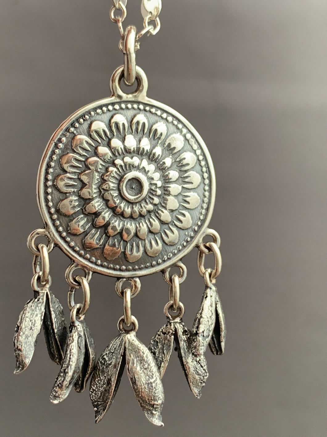Lilac seed pods Medallion