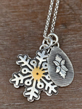 Load image into Gallery viewer, Snowflake Charm set #3
