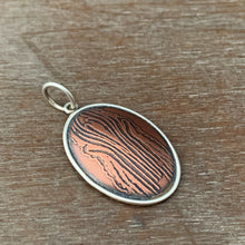 Load image into Gallery viewer, Etched Copper Pendant 4 - Medium Size
