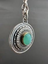 Load image into Gallery viewer, Peruvian opal set in a 22k gold bezel

