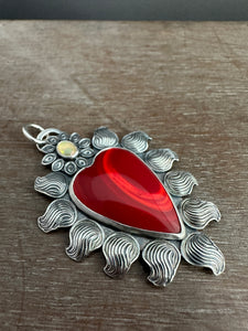 Sacred heart necklace