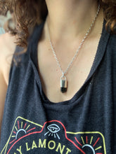 Load image into Gallery viewer, Black tourmaline crystal necklace
