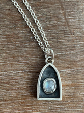 Load image into Gallery viewer, #4 Tiny moonstone charm with 18” rolo chain included
