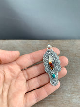 Load image into Gallery viewer, Montana agate elaborate pendant

