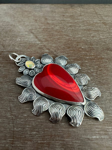Rosarita sacred heart necklace 
