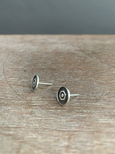 Nuts and bolts stud earrings