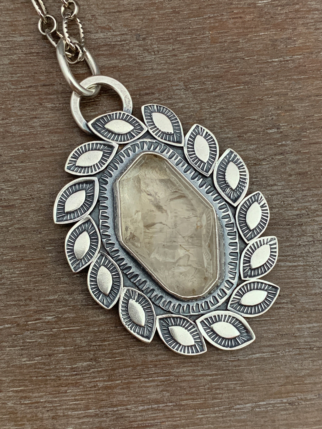 Tibetan quartz medallion