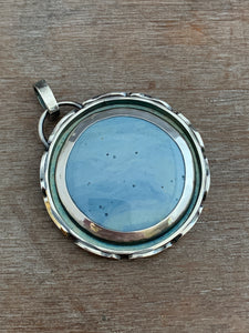 Leland blue fish parable pendant