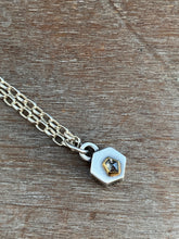 Load image into Gallery viewer, Tiny hexagon diamond pendant
