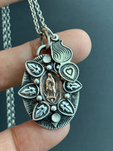 Load image into Gallery viewer, Our Lady of Guadeloupe and Sacred Heart charm
