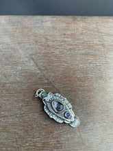 Load image into Gallery viewer, Owl with Grey/Purple Spinel and Iolite
