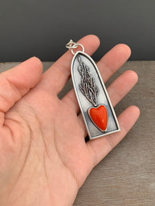 Rosarita sacred heart shrine pendant