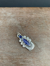 Load image into Gallery viewer, Tanzanite with Kyanite Shield pendant
