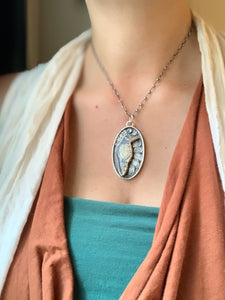 Ghost raven necklace