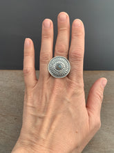 Load image into Gallery viewer, Labradorite Shield Ring Size 8

