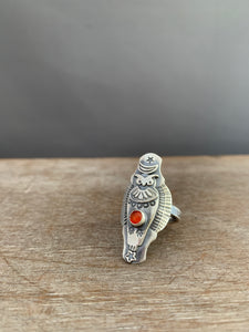 Size 9 owl ring