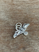 Load image into Gallery viewer, Small stamped bird pendant
