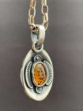 Load image into Gallery viewer, Montana agate double sided dragon egg medallion
